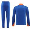 Pays-Bas Sweat d'Entraînement Quarter-Zip 2024-25 Bleue Pour Homme